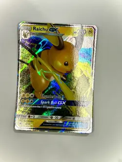 Pokemon Card Raichu GX 20/68 Hidden Fates Half Art Near Mint - Image 1