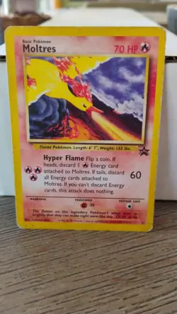 MOLTRES Black Star Promo POKEMON 2000 Non-Foil Trading Card #21 - Image 1