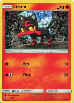 Litten - (Cosmos Holo) 024/149 - HOLO - Miscellaneous Cards & Products - LP - Image 1