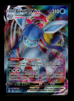 #2 Glaceon VMAX 041/203 Evolving Skies 2021 Holo Rare Pokemon Card TCG - Image 1