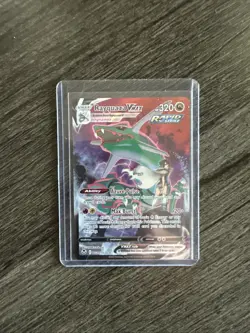 Pokemon TCG RAPID STRIKE Rayquaza VMAX HP320 Holo Card TG20/TG30 - Image 1