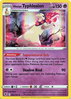 Hisuian Typhlosion - (GameStop Exclusive) 052/189 - HOLO - Miscellaneous Cards - Image 1