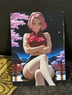 CUSTOM SAKURA NARUTO SHIPPUDEN CARD UNCENSORED - Image 1