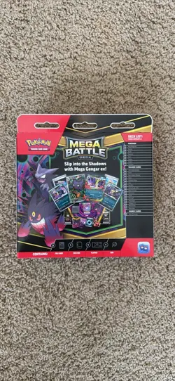 Pokemon Mega Battle Deck Mega Gengar ex Foil Cards Sealed English Deck - Image 2