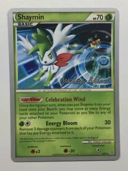 Shaymin - Pokemon Card - Unleashed 8/95 2012 World Championship- Zachary Bakhari - Image 1