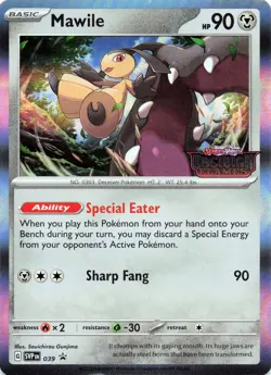 Mawile - (Prerelease) 039 - HOLO Stamp - SV: Scarlet & Violet Promo Cards - NM - Image 1