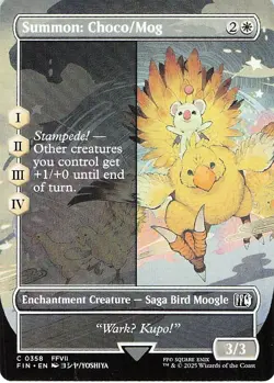 Summon: Choco/Mog (Borderless) 358 -FINAL FANTASY - NM - Image 1