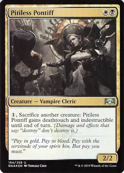 Pitiless Pontiff 194 -Ravnica Allegiance - HOLO - NM - Image 1
