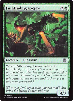 Pathfinding Axejaw 206 -The Lost Caverns of Ixalan - HOLO - NM - Image 1