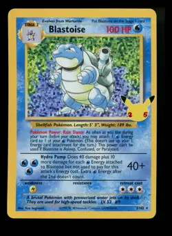 Blastoise 2/102 Celebrations Classic Collection Holo Rare Pokemon Card TCG - Image 1