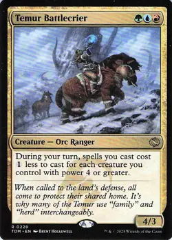 Temur Battlecrier 228 -Tarkir: Dragonstorm - NM - Image 1