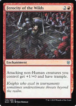 Ferocity of the Wilds 123 -Throne of Eldraine - NM - Image 1