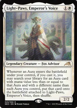 Light-Paws, Emperor's Voice 25 -Kamigawa: Neon Dynasty - NM - Image 1