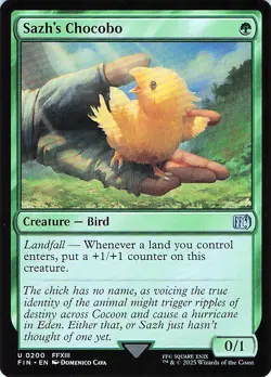 Sazh's Chocobo 200 -FINAL FANTASY - NM - Image 1