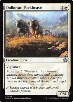 Dalkovan Packbeasts 7 -Tarkir: Dragonstorm - NM - Image 1