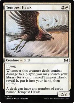 Tempest Hawk 31 -Tarkir: Dragonstorm - NM - Image 1