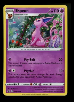 Espeon SWSH174 Black Star Promo 2021 Holo Rare Pokemon Card TCG - Image 1