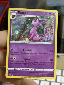 Espeon SWSH174 Black Star Promo 2021 Holo Rare Pokemon Card TCG - Image 3