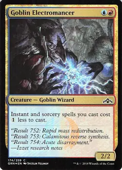 Goblin Electromancer 174 -Guilds of Ravnica - HOLO - NM - Image 1