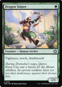 Dragon Sniper 139 -Tarkir: Dragonstorm - NM - Image 1