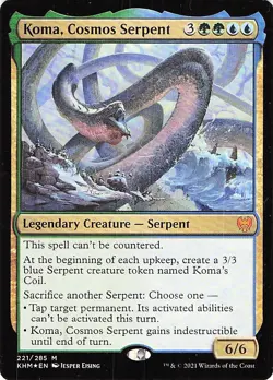 Koma, Cosmos Serpent 221 Promo Pack: Kaldheim - MP/HP - Image 1