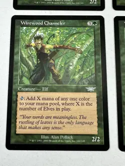 Wirewood Channeler x4 4x 2003 Legions PLAYSET Green Uncommon Creature MTG NM - Image 3