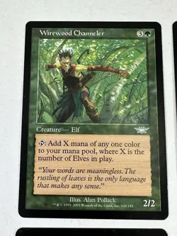 Wirewood Channeler x4 4x 2003 Legions PLAYSET Green Uncommon Creature MTG NM - Image 4