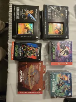 Magic Lot Final Fantasy, TMNT, Avatar, Secrets of Strixhaven All New Sealed - Image 1