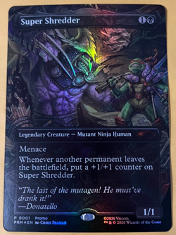 Magic the Gathering MTG Super Shredder Foil Spotlight Series TMNT Promo NM - Image 1