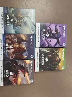 Mtg Set Of 5 Welcome Decks Magic The Gathering 2025 - Image 1