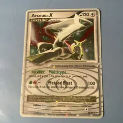 Pokemon TCG 2009 Arceus LV. X Level-Up Holo Platinum Card Rare 95/99 MP - Image 1