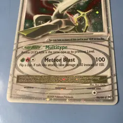 Pokemon TCG 2009 Arceus LV. X Level-Up Holo Platinum Card Rare 95/99 MP - Image 3