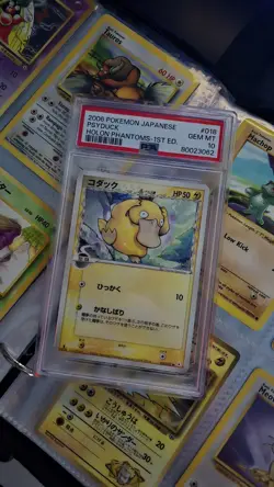 Pokemon Psyduck 2006 Japanese Holon Phantoms First Edition PSA 10 - Image 1