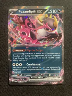 Pokemon TCG Fezandipity ex 038/064 Shrouded Fable Double Rare Holo NM x 2 - Image 2