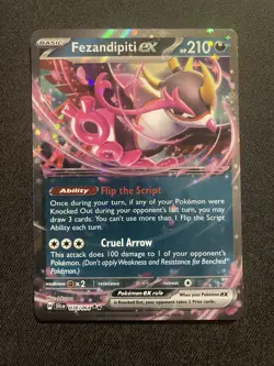 Pokemon TCG Fezandipity ex 038/064 Shrouded Fable Double Rare Holo NM x 2 - Image 4