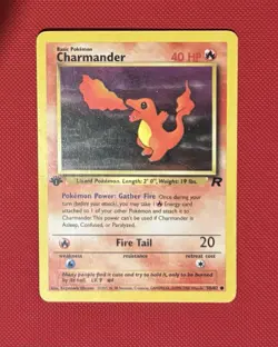 Pokemon Charmander 50/82 Team Rocket Regular 1st Edition Common 40 HP - Image 1