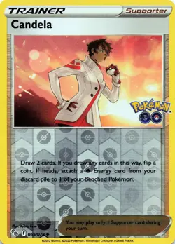 Candela 065/078 - REVERSE HOLO - Pokemon GO - NM - Image 1