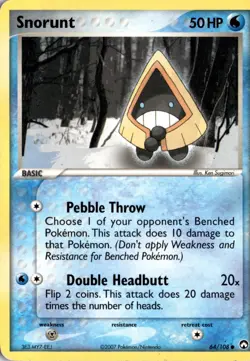 Snorunt 64/108 Power Keepers Pokemon Card TCG - Image 1