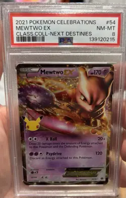 2021 Pokemon Celebrations Psa 8 Mewtwo Ex - Image 1