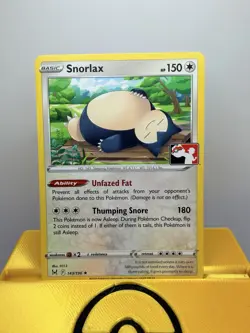 Pokemon TCG - Snorlax 143/196 Play Stamped Prize Pack Series 3 Non Holo - Image 1