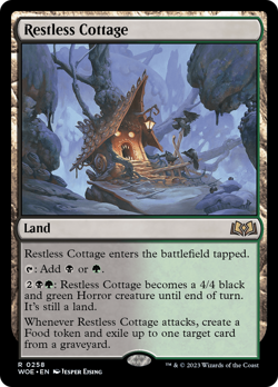 Restless Cottage FOIL Wilds of Eldraine NM Land Rare MAGIC MTG CARD ABUGames - Image 1