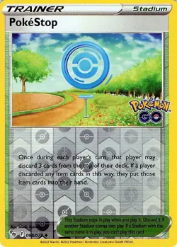 PokeStop 068/078 Pokemon GO - Reverse Holo - NM - Image 1