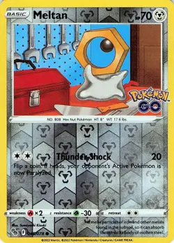 Meltan 045/078 - REVERSE HOLO - Pokemon GO - NM - Image 1