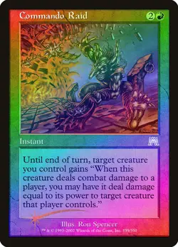 Commando Raid FOIL Onslaught NM Red Uncommon MAGIC THE GATHERING CARD ABUGames - Image 1