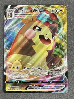Morpeko VMAX 080/202 Sword & Shield NM Pokemon VMAX Rare - Image 1