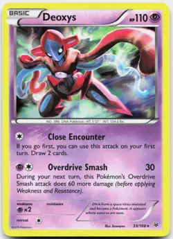 Deoxys 33/108 Holo Rare Roaring Skies Pokemon Holo Lightly Played - Image 1