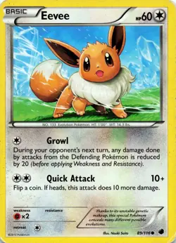 Eevee (89) 89/116 Plasma Freeze Common - LP - Image 1