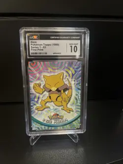 Pokemon Topps Abra Series 1 (1999) #63 - CGC 10 GEM MINT - First Print - Image 1