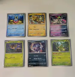 Pokemon Card Lot of 10, Includes 9 Common/Uncommon and 1 Holo - Image 1