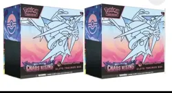 x2 Presale Chaos Rising Pokemon Center ETB Elite Trainer Box Pokemon CONFIRMED - Image 1